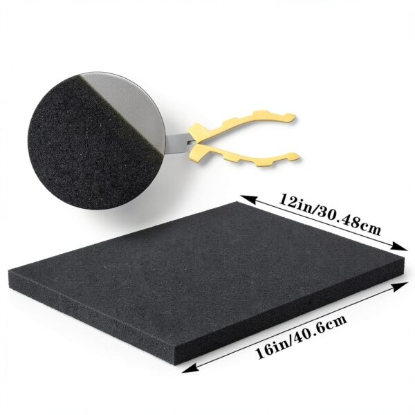 Limbeuuu Polyurethane Foam Pads Black Rectangle Cushioning-1