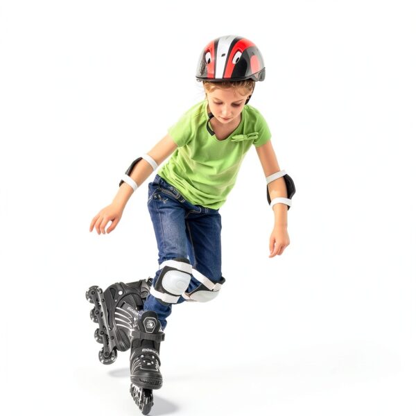BOBICOM Inline Skates Adjustable Illuminated Wheels Unisex-4