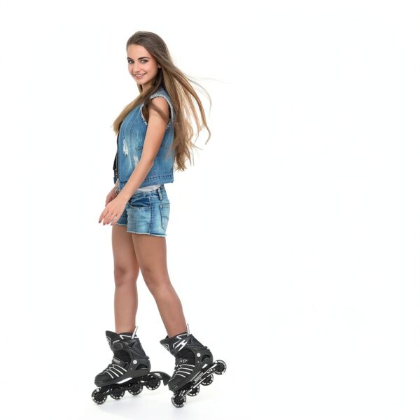 BOBICOM Inline Skates Adjustable Illuminated Wheels Unisex-5