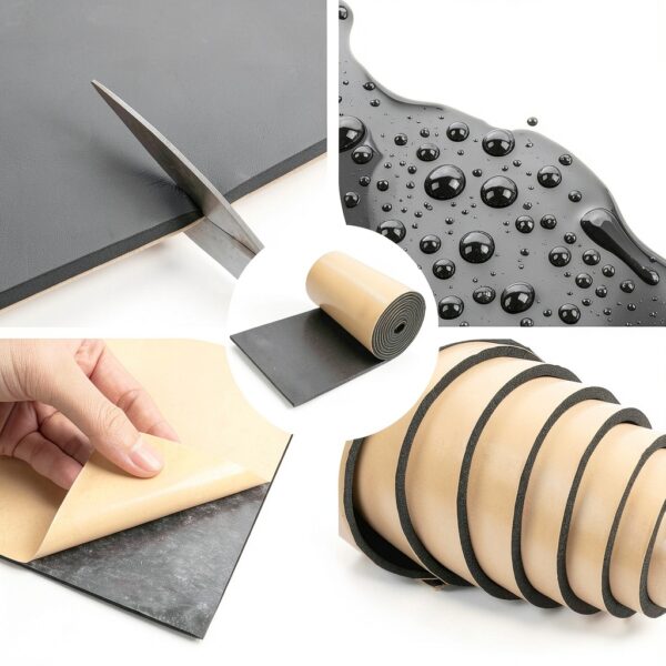 LSGCQ Neoprene Rubber Sheet Adhesive Waterproof Shock-2