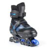 PIPIZHU Boys Inline Skates Blue Adjustable Light Up Wheels-1