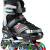 RunRRIn Kids Inline Skates Adjustable Light Up Wheels-1