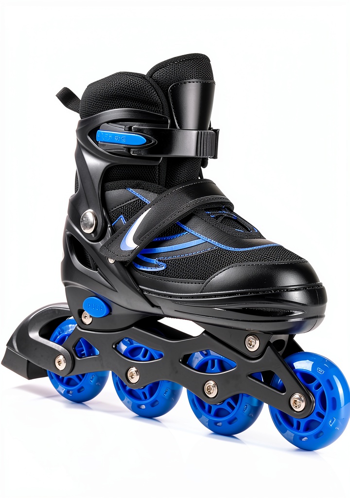 PIPIZHU boys inline skates showing adjustable size and light-up wheels