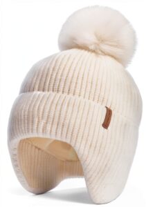 Baby Winter Hat Cozy Fleece Lined Earflaps Boys Girls-0