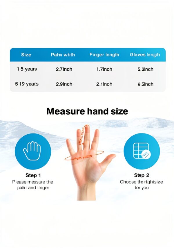 DAQING Kids Gloves Warm Wool Knit Cold Weather Boys Girls-4