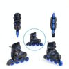 PIPIZHU Boys Inline Skates Blue Adjustable Light Up Wheels-6