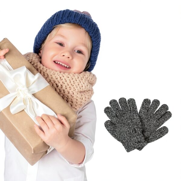 Cooraby Boys Winter Gloves Thick Warm Full Finger Design-5