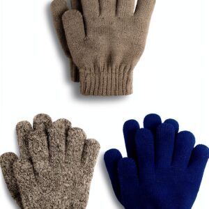 Cooraby Boys Winter Gloves Thick Warm Full Finger Design-0