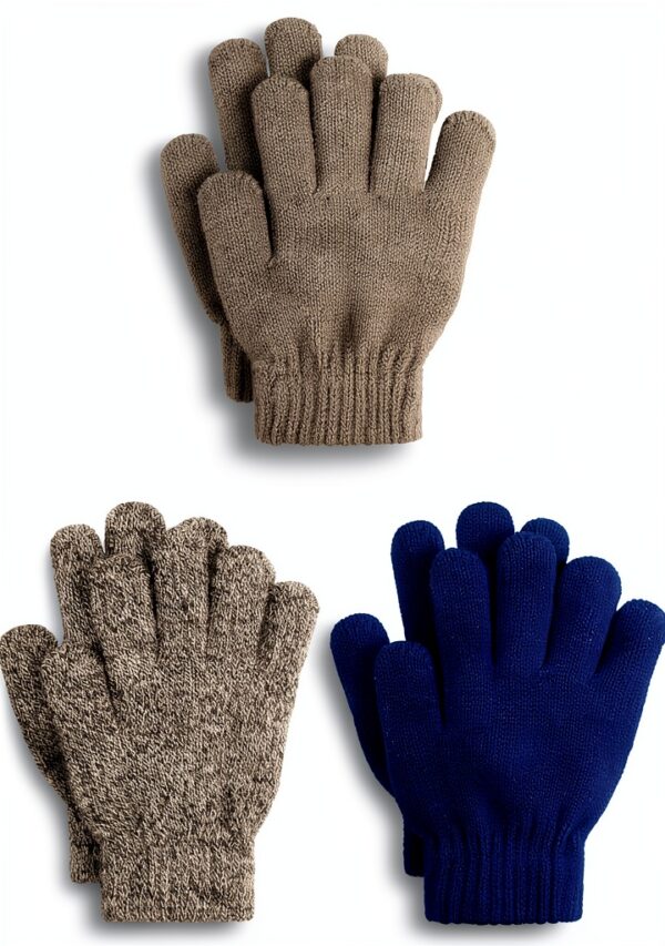 Cooraby Boys Winter Gloves Thick Warm Full Finger Design-0