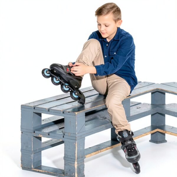 RunRRIn Kids Inline Skates Adjustable Light Up Wheels-3