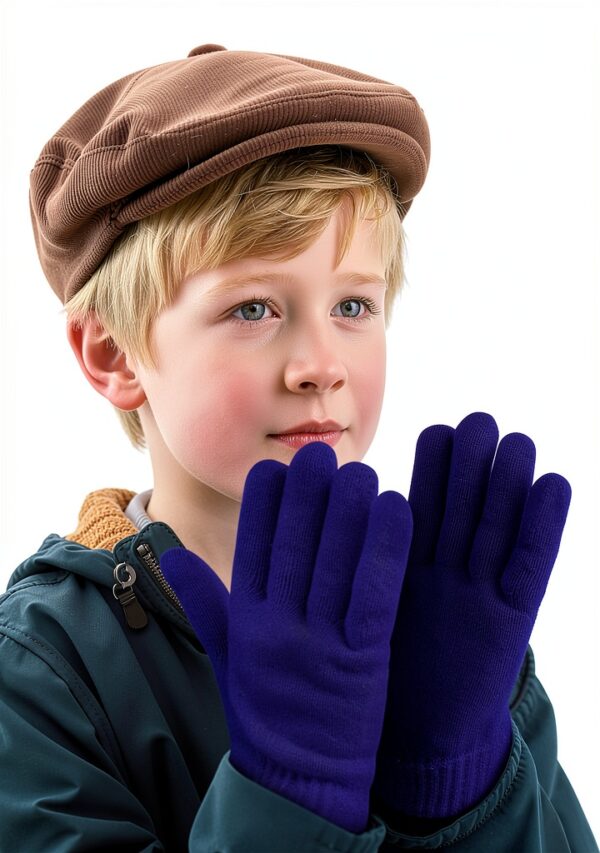 Cooraby Boys Winter Gloves Thick Warm Full Finger Design-4