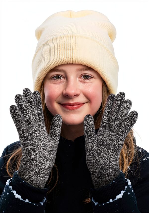 Cooraby Boys Winter Gloves Thick Warm Full Finger Design-2