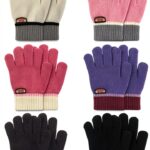 DAQING Kids Gloves Warm Wool Knit Cold Weather Boys Girls-0