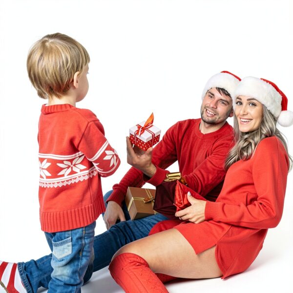 Black Knitted Gloves Acrylic Material Kids Winter Warmth-2