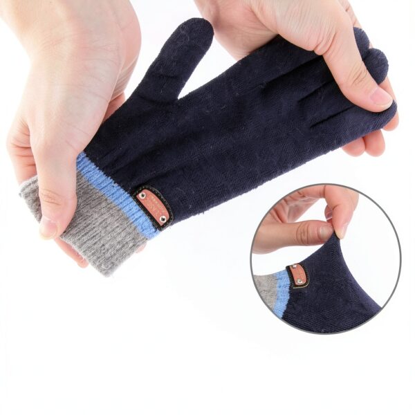 GOHI Kids Winter Gloves Wool Stretch Cold Weather Boys-3