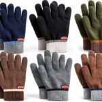 GOHI Kids Winter Gloves Wool Stretch Cold Weather Boys-0