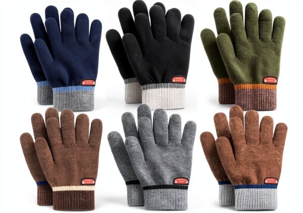 GOHI Kids Winter Gloves Wool Stretch Cold Weather Boys-0